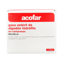 Acofar gasa estéril algodón...